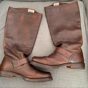 Frye Veronica Slouch Boots Brown